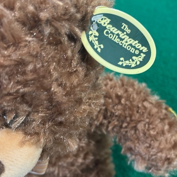 Cream and Brown Stuffed Teddy Bear with Ribbon - Picture 2 of 3